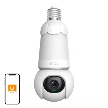 IP stebėjimo kamera IMOU IPC-S6DP-5M0WEB-E27 lemputės formos 5MP, 2,8 mm objektyvas, Wi‑Fi, MicroSD iki 256GB, 30 m naktinis matymas