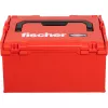Tuščia modulinė dėžė įrankiams FISCHER L-BOXX FLB 238, raudona/juoda