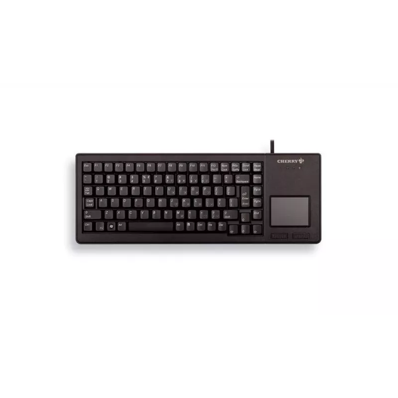 CHERRY XS Touchpad klaviatūra su jutikliniu kilimėliu, universali USB, QWERTY JAV anglų, juoda
