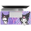 Pelės kilimėlis vaikams Kids Euroswan 80x30 cm Hello Kitty Kuromi, didelis stačiakampis stalinis/gamingo kilimėlis