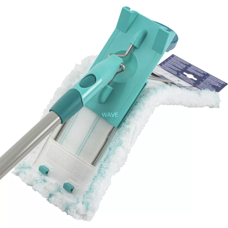 Leifheit 55049 šluota mikropluošto grindų šluotėlė laminatui, plytelėms ir medžiui, pilka/turkio