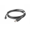 USB 2.0 laidas LANBERG CA-USBM-10CC-0018-BK, Micro-USB B į USB A, 1,8 m, juodas