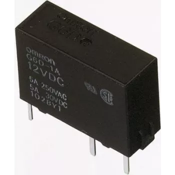 Omron PCB Relė 24 V/DC 5 A 1 Normaliai Atviras Kontaktas G6D-1A-ASI 24DC 1 vnt.