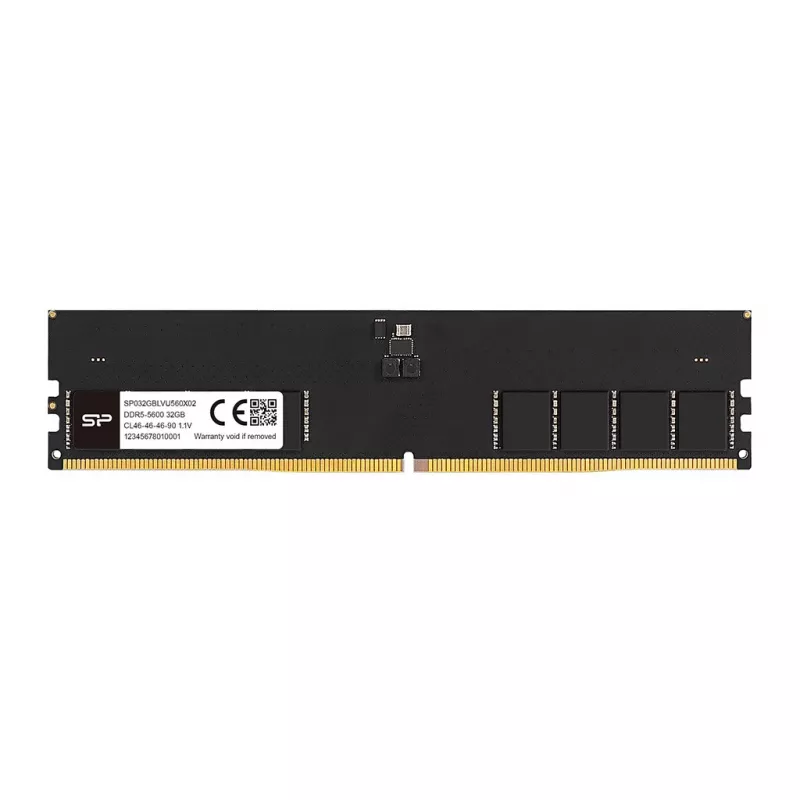 Silicon Power SP032GBLVU560F02 Desktop DIMM, 32 GB x1, DDR5, 5600 Mhz, CL46, 1.1v - 32 GB - DDR5