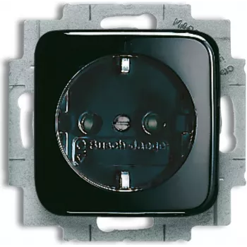 BUSCH JAEGER 2013-0-4706 - CEE 7/3 kištukinis lizdas 2P+E - Juoda - 250 V - 16 A - 71 mm