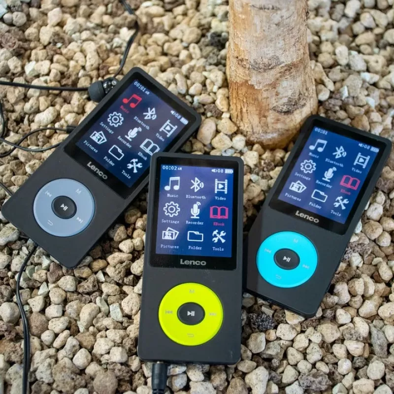 MP3 grotuvas Lenco Xemio-860GN 8 GB Juodas su žalia spalva LCD 18h atkūrimas