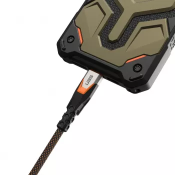 USB C į USB C laidas C2G 9B4415114097 USB 3.2 Gen 2x2 0.75 m — juodos/oranžinės spalvos