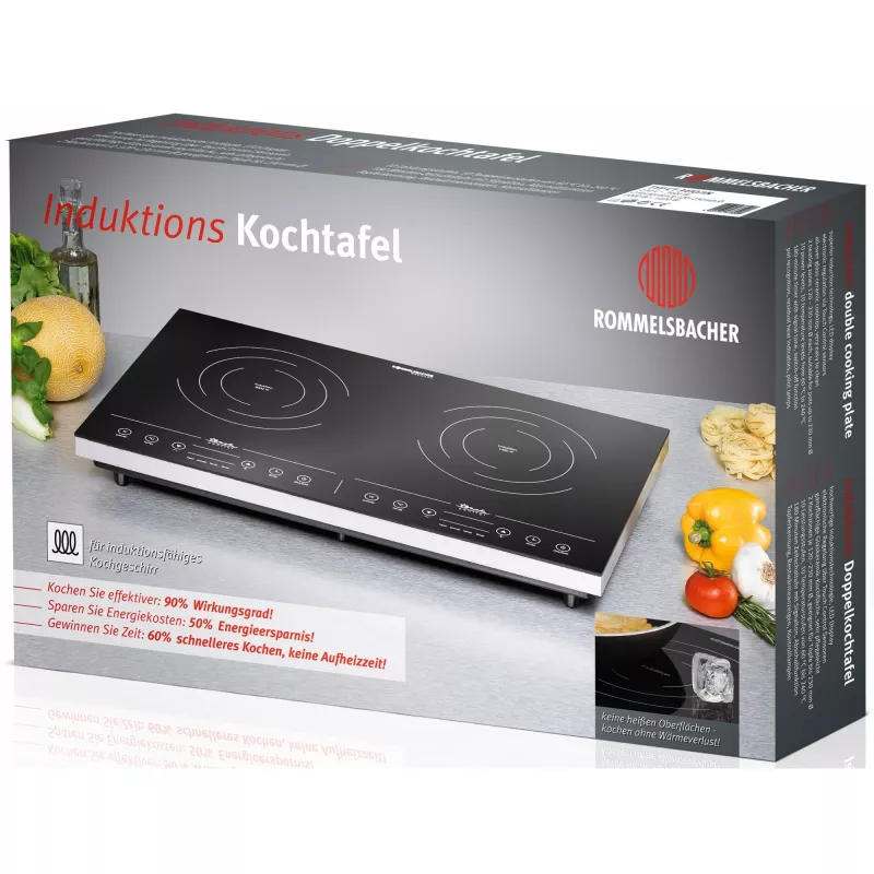 Indukcinė kaitlentė Rommelsbacher CT 3410/IN, 2 zonos, jutiklinis valdymas