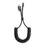 Baseus Spring-loaded Lightning kabelis 1m 2A (juodas)