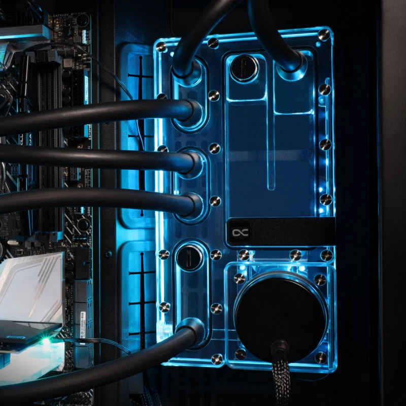 Rezervuaras Alphacool Core Distro Plate skaidrus akrilas 125x240x68.8mm