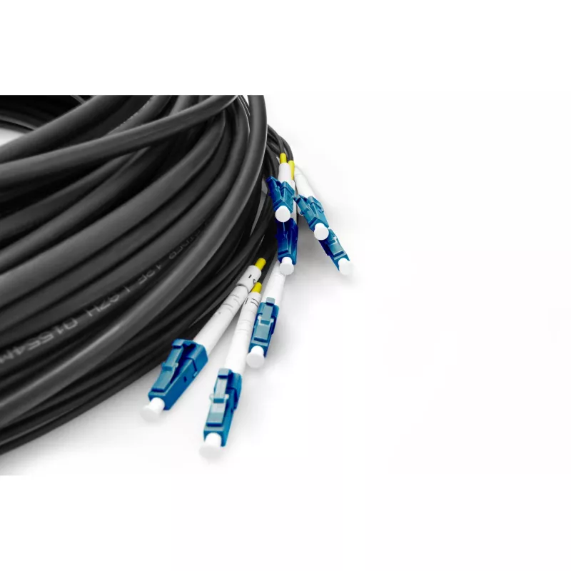 DIGITUS Vorkonfektionierte Fibre Optic Universal Breakout Cable, vienmodis OS2, 8 skaidulų, LC/UPC - LC/UPC