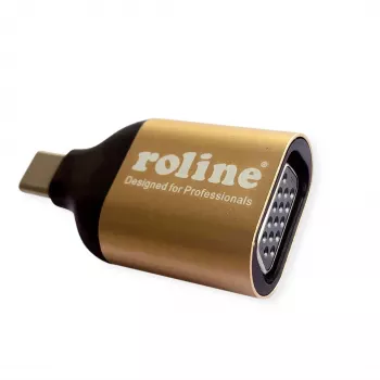 ROLINE 12.03.3233 USB grafikos adapteris 1920 x 1080 pikselių, auksinis (12.03.3233)