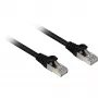 Patch laidas RJ45 Cat.6a SFTP (juodas, 10 metrų, LSOH (be halogenų))