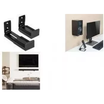 LogiLink laikiklis garsiakalbiui prie sienos, tinka 9-15,4 cm pločio, juodas - Priedas TFT/LCD televizoriui (BP0209)