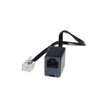 S/CONN 6m RJ11 juodas permatomas kabelis TC 70226 ShiverPeaks