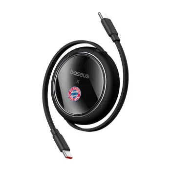 Baseus Free2Pull USB-C į USB-C įkrovimo laidas 100W, juodas (P10364500113-Z2)