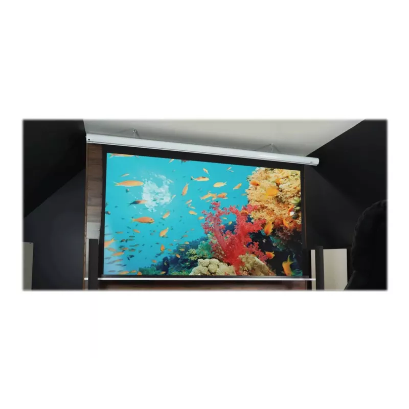 Motorizuotas projekcinis ekranas Elite Screens Saker Tab Tension SKT150XHW2-E24 3,81 m (150 col.) 16:9, matomas plotis 3,32 m aukštis 1,869 m