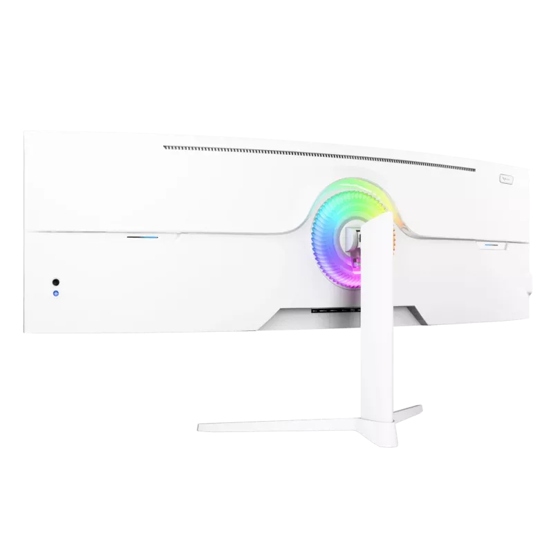 Išlenktas monitorius Arozzi Nova 49 colių (124,5 cm) Dual QHD 5120×1440 LED VA, 32:9, 4 ms, USB šakotuvas, garsiakalbiai, baltas