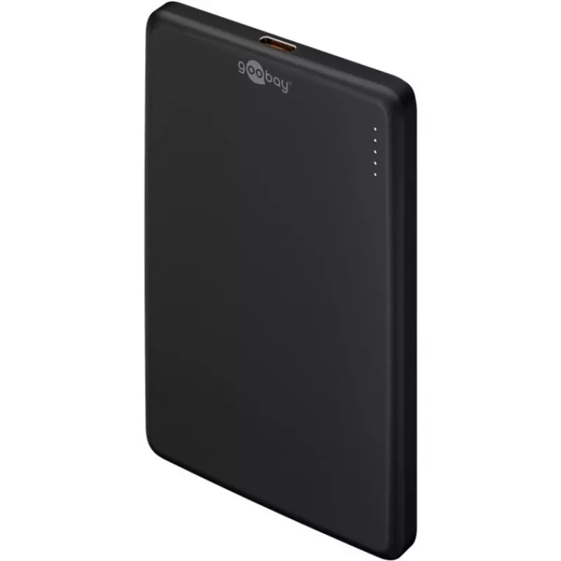 Goobay Magnetinis belaidis powerbank | 70182 | 5000 mAh | USB-C | Juoda