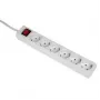 Hama 00108833 apsauginis nuo viršįtampių lizdų blokas baltas 6 kištukiniai lizdai 230 V 5 m