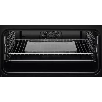 Įmontuojama orkaitė Electrolux EVL6E49X, kompaktiška 45 cm, metalas, juoda, CombiQui