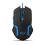 Esperanza MX205 FIGHTER – žaidimų pelė, USB, mėlyna, optinė, 6 mygtukai, juoda