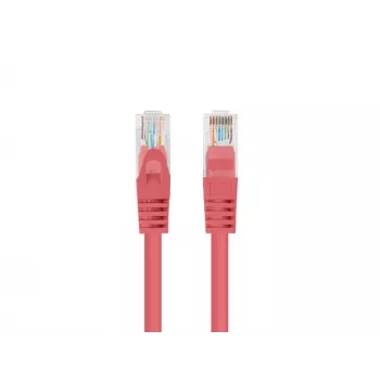 Tinklo laidas LANBERG PCF6-20CC-0025-R Cat6 U/UTP RJ-45 0,25 m raudonas, CCA, 250 MHz