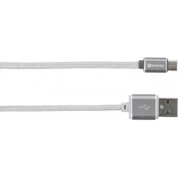 Skross 2.700240 1m USB A Micro-USB A balta USB jungtis (72665)