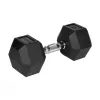 Rebel Active Hex guminis hantelis 15 kg – vienas šešiakampis hantelis su kompaktiška rankena