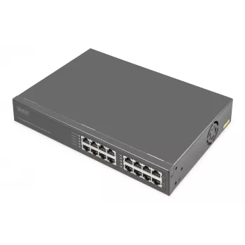 Digitus 8 prievadų Gigabit Ethernet PoE įpurškiklis, 802.3bt, 250 W