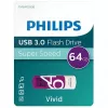 “Philips FM64FD00B” USB atmintukas 64 GB, USB Type-A 3.2 Gen 1, violetinis/baltas
