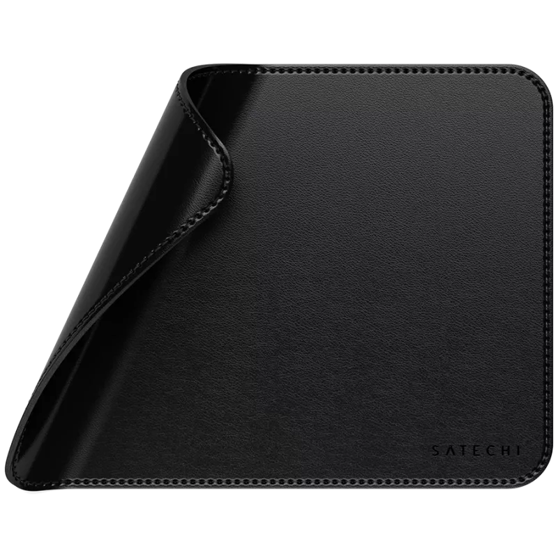 Satechi Premium Mouse Pad – Veganiškos odos pelės kilimėlis (juodas)