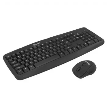 Belaidis klaviatūros ir pelės rinkinys Tellur Basic Black – 2,4 GHz, USB imtuvas, kompaktiškas išdėstymas