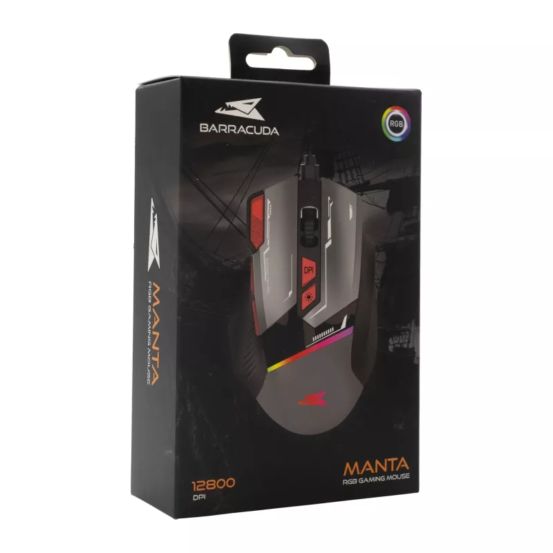 Baracuda BGM-047 MANTA Gray žaidimų pelė