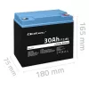 Įkraunama LiFePO4 baterija QOLTEC 12.8V 30Ah 384Wh su BMS