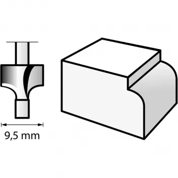 Dremel 612 dekoratyvinis frezos antgalis su kreipiančiuoju smaigaliu