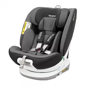 Vaikiška automobilinė kėdutė Sparco SK3000 pilka SK3000I_GR vaikams nuo 40 iki 150 cm