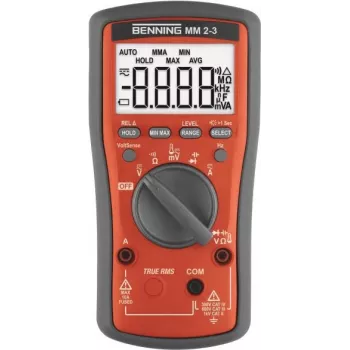 Benning MM 2-3 rankinis multimetras skaitmeninis CAT II 1000 V, CAT III 600 V, CAT IV 300 V, ekrano rodmenys: 6000 (044693)