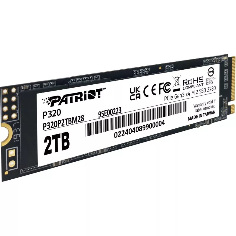 SSD diskas Patriot P320 2TB M.2 2280 PCIe 3.0 x4 NVMe