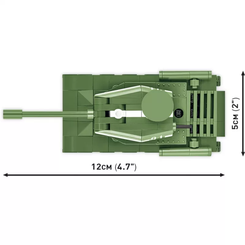 Konstruktorius Cobi IS-2 modelis, Antrojo pasaulinio karo tankas, 130 dalių, rekomenduojamas nuo 6 metų