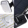 Maclean IP65 saulės LED lempa su judesio ir prieblandos jutikliais 4W 320lm 4000K Li-ion 1200 mAh 3 darbo režimai prožektorius saugumui sodui įėjimui
