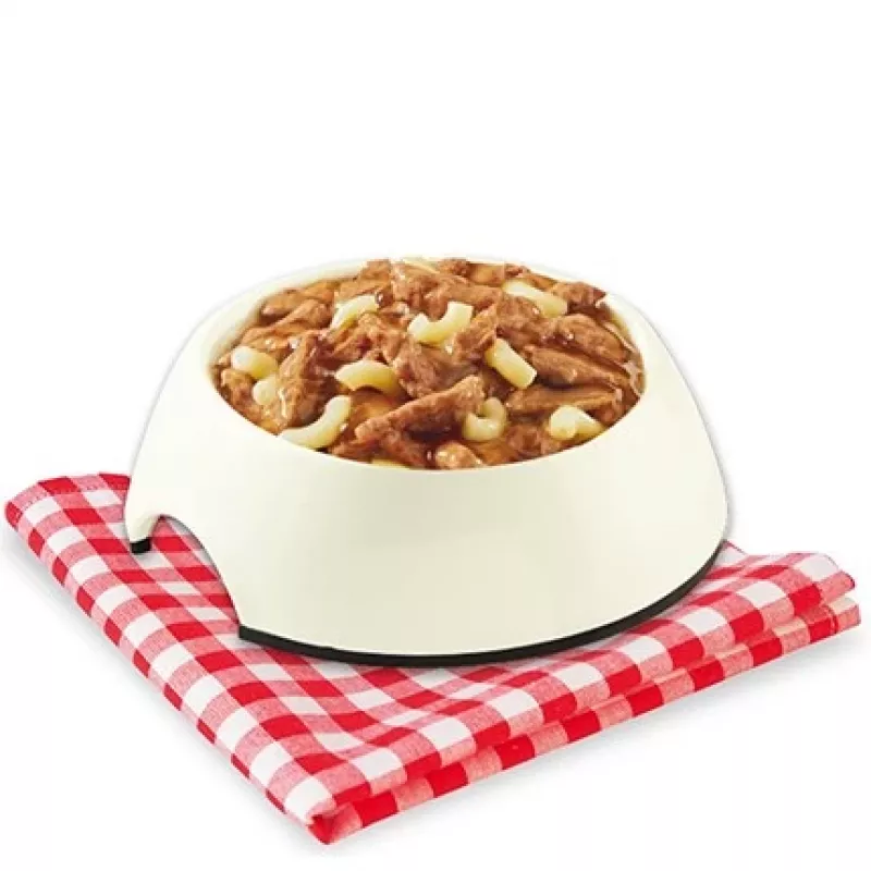 STUZZY Sfilaccetti šlapias šunų ėdalas su veršiena ir makaronais – 100g