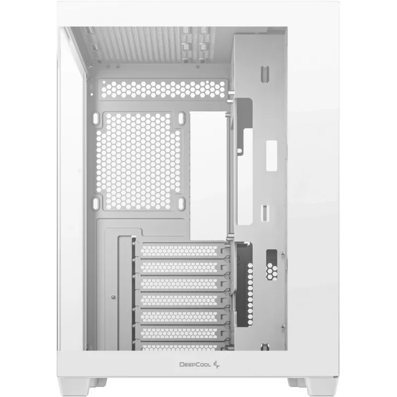 Korpusas DeepCool CG530 WH Midi Tower – ATX/Micro ATX/ITX, grūdintas stiklas, 2×3,5 col. + 3×2,5 col. vietos, palaiko iki 410 mm GPU