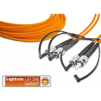 Lightwin LDP-50 ST-ST 3.0 OM2 šviesolaidinis kabelis 3 m oranžinis