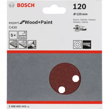 Bosch C430 Expert šlifavimo popierius medžiui ir dažams
