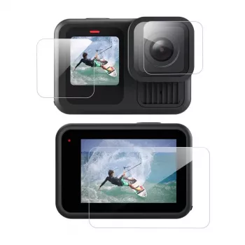 Grūdinto stiklo apsauga Telesin 3-in-1 GoPro Hero 13 Black (S6-FLM-07-TGP) – 3 vnt. rinkinys