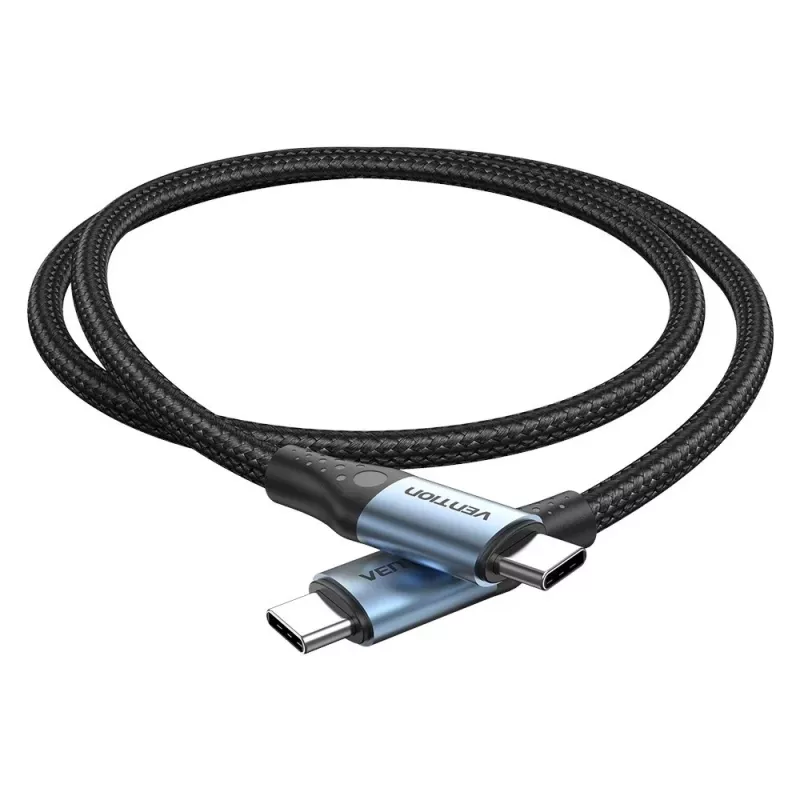 Vention USB 2.0 5A 240W 1.5m JUODAS USB-C į USB-C laidas