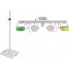 LED lazerinis strypų rinkinys EUROLITE KLS su BPS-3 garsiakalbių stovais, baltas