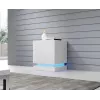 2 vnt. RGB šviestuvai po spintele cama meble QIU, montuojami ant paviršiaus, maitinami iš tinklo