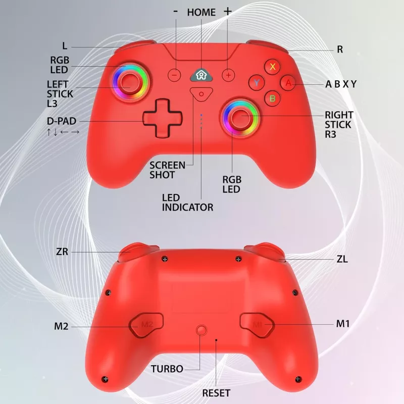 Subsonic Wireless LED valdiklis raudonas, skirtas Switch
